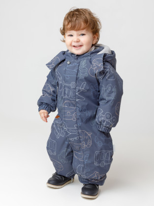 Комбинезоны утепленные для мальчика, артикул: ВК 60032/н/63 Ал, цвет: синий