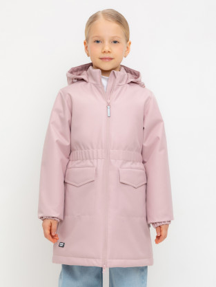 Пальто для девочки, артикул: ВК 32152/8 УЗГ, цвет: розовый