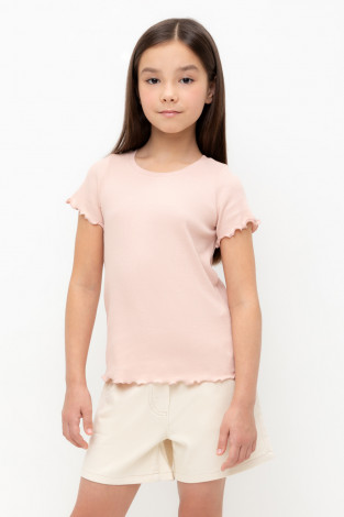 Футболка для девочки, артикул: КР 301989-1, цвет: розовый