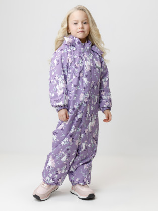 Комбинезоны утепленные для девочки, артикул: ВК 60069/н/5 УЗГ, цвет: фиолетовый