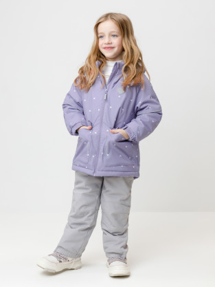 Куртка для девочки, артикул: ВК 38121/н/2 ГР, цвет: фиолетовый