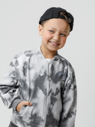 Жакет для мальчика, артикул: КР 302806, цвет: светло-серый5