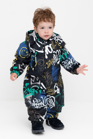 Комбинезоны утепленные для мальчика, артикул: ВК 60032/н/48 Ал, цвет: черный3