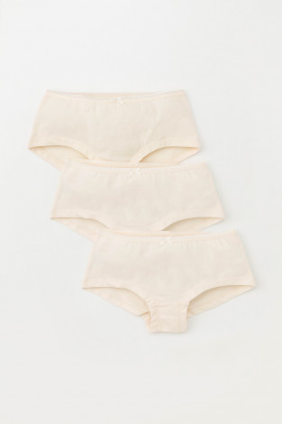 Трусы для девочки, артикул: К 1964-3уп, цвет: бежевый