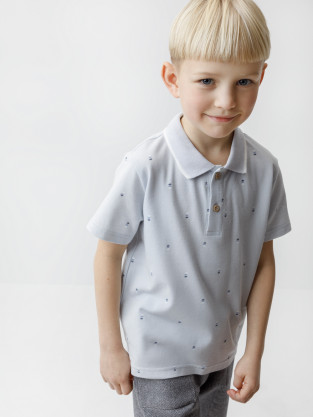 Футболка для мальчика, артикул: КР 302416-1, цвет: голубой