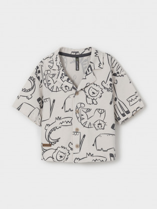 Рубашки для мальчика, артикул: КР 303089, цвет: светло-бежевый