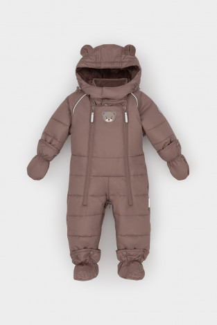 Комбинезоны утепленные для мальчика, артикул: ВК 60119/1 УЗГ, цвет: коричневый