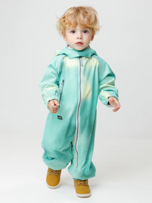 Комбинезоны утепленные для мальчика, артикул: ВК 60088/н/12 Ал, цвет: зеленый