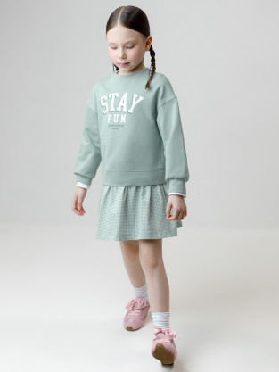 Платье для девочки, артикул: КР 5835, цвет: голубой