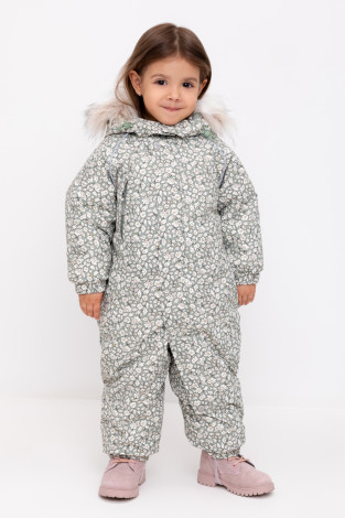 Комбинезоны утепленные для девочки, артикул: ВК 60105/н/7 ГР, цвет: хаки