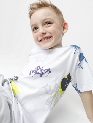 Футболка для мальчика, артикул: КР 302979, цвет: белый