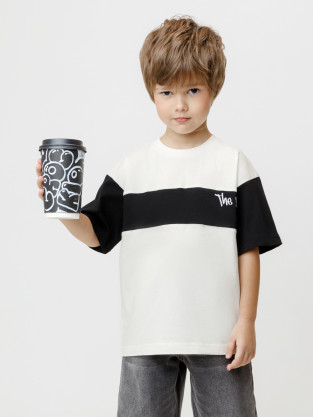 Футболка для мальчика, артикул: КР 303028, цвет: сахар