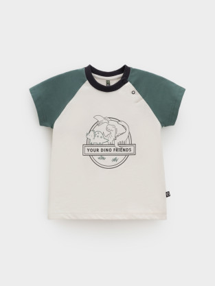 Футболка для мальчика, артикул: КР 302849, цвет: бежевый