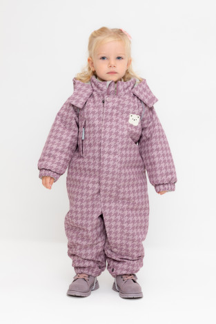 Комбинезоны утепленные для девочки, артикул: ВК 60114/н/2 УЗГ, цвет: фиолетовый