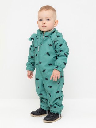 Комбинезоны утепленные для мальчика, артикул: ВК 60088/н/18 Ал, цвет: зеленый