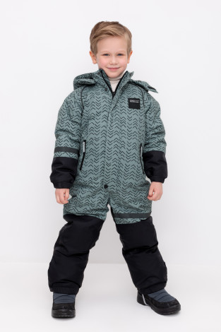 Комбинезоны утепленные для мальчика, артикул: ВК 60100/н/6 ГР, цвет: зеленый