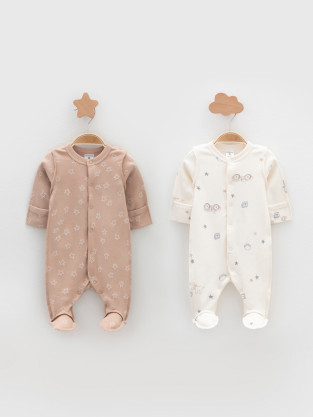 Комбинезон для новорожденных, артикул: К 6541-2уп, цвет: сахар