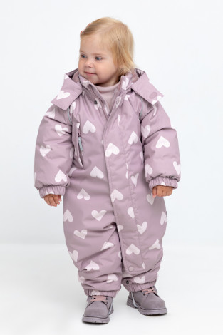 Комбинезоны утепленные для девочки, артикул: ВК 60113/н/2 УЗГ, цвет: фиолетовый