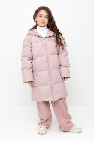 Пальто для девочки, артикул: ВК 34068/3 УЗГ, цвет: розовый