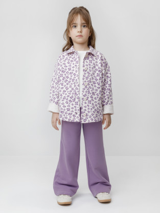 Брюки для девочки, артикул: КР 400928, цвет: фиолетовый