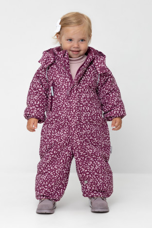 Комбинезоны утепленные для девочки, артикул: ВК 60032/н/45 Ал, цвет: фиолетовый