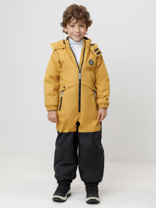 Комбинезоны утепленные для мальчика, артикул: ВК 60126/3 УЗГ, цвет: желтый