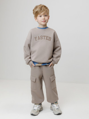 Брюки для мальчика, артикул: КР 400907, цвет: кофейный