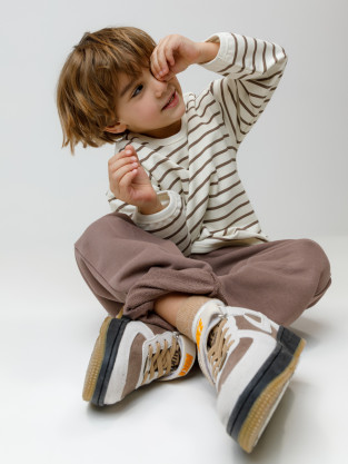 Брюки для мальчика, артикул: КР 400831, цвет: коричневый