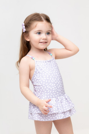 Купальник для девочки, артикул: ТК 16019/1н ФВ, цвет: фиолетовый