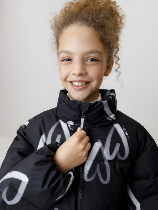 Куртка для девочки, артикул: ВК 32194/н/1 ГР, цвет: черный3