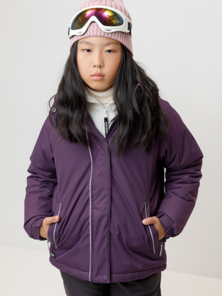 Куртка для девочки, артикул: ВК 38096/5 ГР (128-158), цвет: фиолетовый