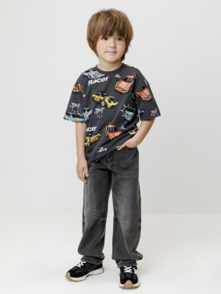 Футболка для мальчика, артикул: КР 302979, цвет: темно-серый