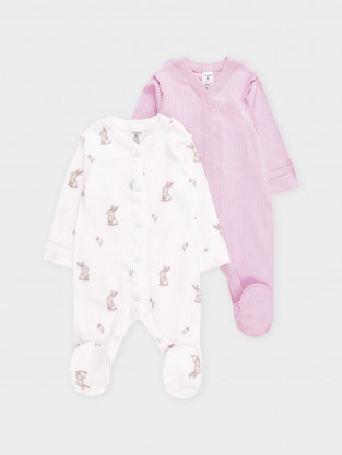 Комбинезон для новорожденных, артикул: К 6523-2уп, цвет: розовый