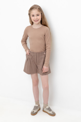 Шорты для девочки, артикул: КР 400732, цвет: бежевый
