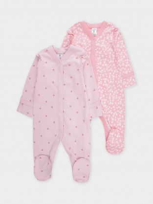 Комбинезон для новорожденных, артикул: К 6025-2уп, цвет: розовый