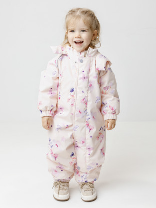 Комбинезоны утепленные для девочки, артикул: ВК 60085/н/66 Ал, цвет: светло-розовый