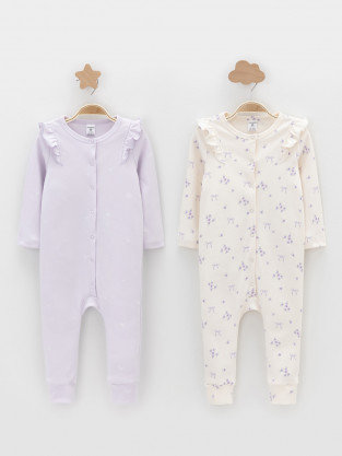 Комбинезон для новорожденных, артикул: К 6534-2уп, цвет: фиолетовый