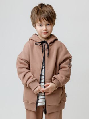 Толстовки для мальчика, артикул: КР 302853, цвет: кофейный