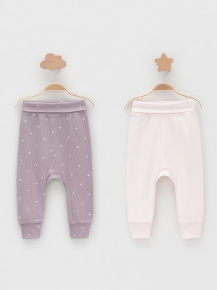Брюки для новорожденных, артикул: К 400715-2уп, цвет: светло-розовый