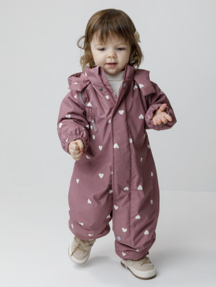 Комбинезоны утепленные для девочки, артикул: ВК 60085/н/46 Ал, цвет: розовый