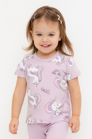 Футболка для девочки, артикул: КР 302686, цвет: фиолетовый
