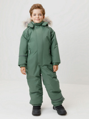 Комбинезоны утепленные для мальчика, артикул: ВК 60102/8 ГР (98-122), цвет: зеленый