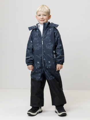 Комбинезоны утепленные для мальчика, артикул: ВК 60111/н/5 УЗГ, цвет: темно-синий