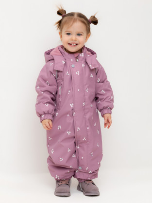 Комбинезоны утепленные для девочки, артикул: ВК 60085/н/51 Ал, цвет: бордовый