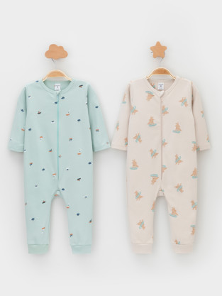 Комбинезон для новорожденных, артикул: К 6522-2уп, цвет: голубой
