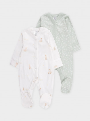 Комбинезон для новорожденных, артикул: К 6025-2уп, цвет: зеленый