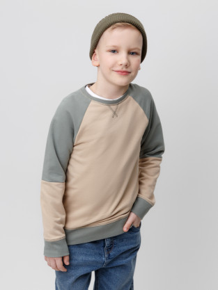 Джемпер для мальчика, артикул: КР 302161-1, цвет: бежевый