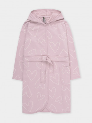 Халат для девочки, артикул: К 5763, цвет: розовый
