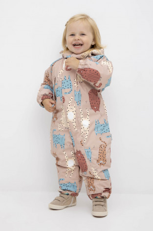 Комбинезоны утепленные для девочки, артикул: ВК 60032/н/27 Ал, цвет: розовый