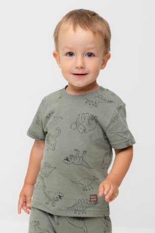 Футболка для мальчика, артикул: КР 302374, цвет: зеленый